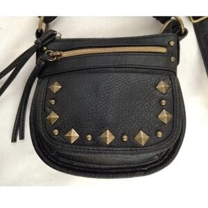 American Rag Vegan Leather Mini Crossbody Black